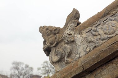 Çin antik binalarının çatı kiremitleri