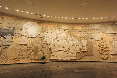 BEIJING - 24 Mayıs: Pekin 'deki Çin milenyum anıtı, 24 Mayıs 2014, Pekin, Chin