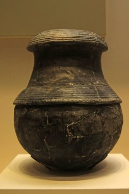 ÇİN - HEMUDU CULUTRE (MÖ 5200-MÖ 200): Çin Ulusal Müzesi 'nde koleksiyon, Pekin, Çin. 