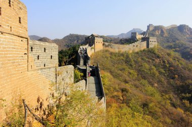 Jinshanling Çin Seddi manzarası 