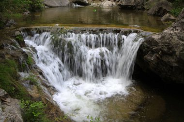 Yuntai Dağı manzaralı doğal manzara, Jiaozuo şehri, Henan bölgesi, Çin.