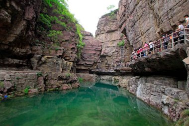 Yuntai Dağı manzaralı, Jiaozuo şehri, Henan bölgesi, Çin