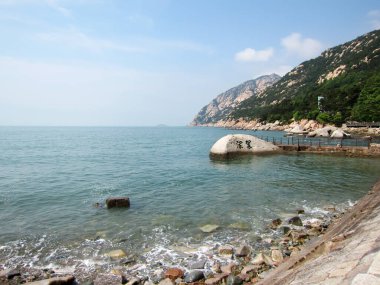 Körfez doğal manzarası, Qingdao şehri, shandong bölgesi, Çin