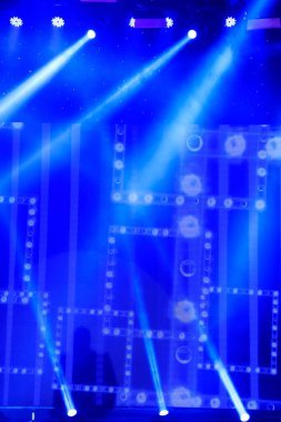 Mavi ışıklar, fotoğrafa yakın çekim.