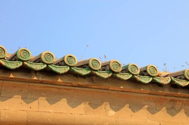 Yeşil kaplamalı fayans, yakın plan fotoğraf.