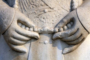 Çin antik taş oyma kolu