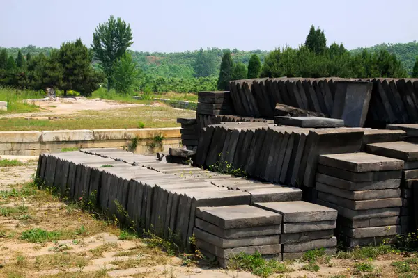 Boş tuğla, yakın plan fotoğraf.