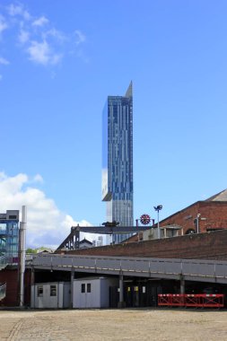 Manchester - 27 Temmuz: Şehir inşaat sahnesi, 27 Temmuz 2016, Manchester, İngiltere.