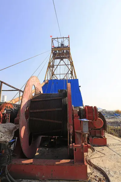 Maden ocağında mayın vinci.