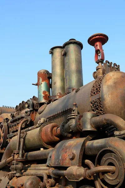 Parktaki tren heykeli