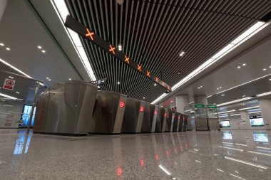 Metro İstasyonları, Shijiazhuang Şehri, Hebei Eyaleti, Çin