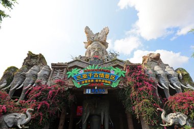 Sanya City, Çin - 31 Mart 2019: Sanya City, Hainan Eyaleti, Chin