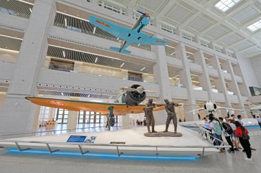 Pekin - 28 Haziran 2019: Japonya yapımı Nishikawa Jiujiu Gelişmiş Eğitimci, Çin Halk Devrimci Askeri Müzesi, Pekin, Çin