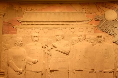 BEIJING - 24 Mayıs: Pekin 'deki Çin milenyum anıtı, 24 Mayıs 2014, Pekin, Chin