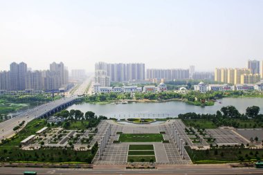 LUANNAN COUNTY - 11 Temmuz 2014 'te şehir inşaat sahnesi, Luannan County, Hebei Eyaleti, Çin