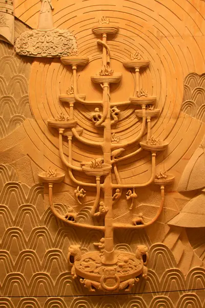 BEIJING - 24 Mayıs: Pekin 'deki Çin milenyum anıtı, 24 Mayıs 2014, Pekin, Chin