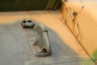 Tank parçaları, fotoğrafa yakın çekim