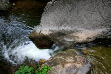 Şelale türbülansı, fotoğrafa yakın çekim