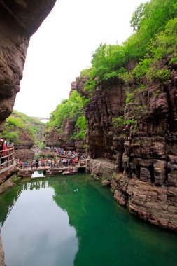 Yuntai Dağı manzaralı, Jiaozuo şehri, Henan bölgesi, Çin