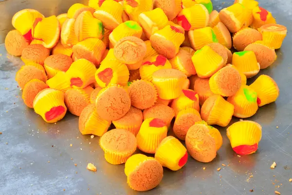 Renkli pasta, fotoğrafa yakın çekim