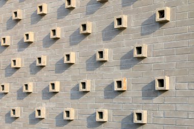 Gri duvar süslemesi, fotoğrafın yakın çekimi.