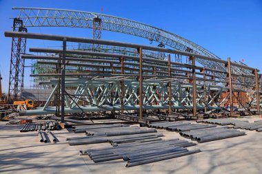 Çelik boru kirişi, fotoğrafa yakın çekim