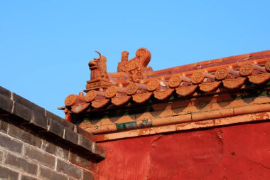 Jöleli fayans duvarı, Antik Çin mimari manzarası