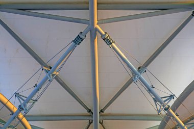 Çelik boru inşaatı manzarası