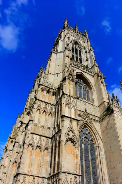 York - 30 Mart 2016 Katedral İnşaat Sahnesi, Yorkshire, İngiltere.