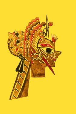 traditional Chinese paper-cut works, closeup of photo