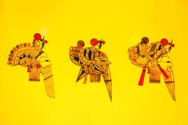 traditional Chinese paper-cut works, closeup of photo