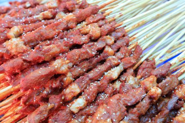 Çin geleneksel yemek koyun eti teli