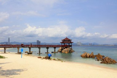 Wuzhizhou Adası Sahnesi, Sanya Şehri, Hainan ili, Çin