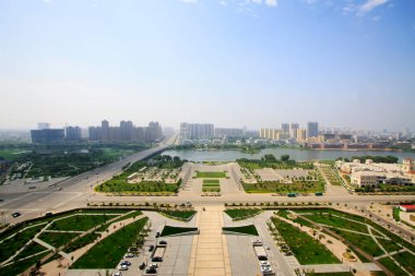 LUANNAN COUNTY - 11 Temmuz 2014 'te şehir inşaat sahnesi, Luannan County, Hebei Eyaleti, Çin