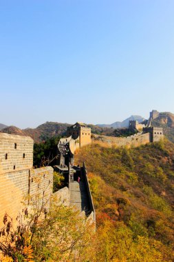 Jinshanling Çin Seddi manzarası 