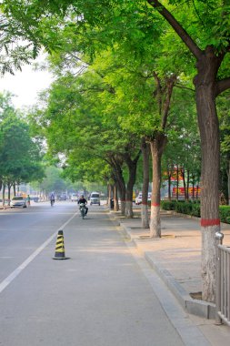 Şehir sokakları manzarası, fotoğrafa yakın çekim