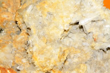 Kristal mineral yüzey dokusu, fotoğrafın yakın çekimi