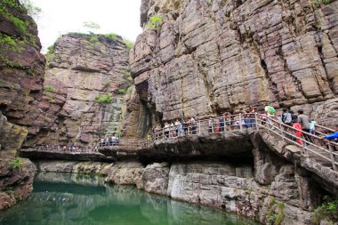Yuntai Dağı manzaralı, Jiaozuo şehri, Henan bölgesi, Çin