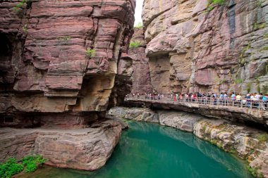 Yuntai Dağı manzaralı, Jiaozuo şehri, Henan bölgesi, Çin