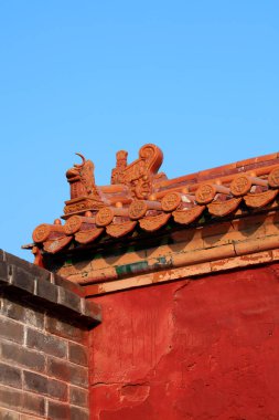 Jöleli fayans duvarı, Antik Çin mimari manzarası