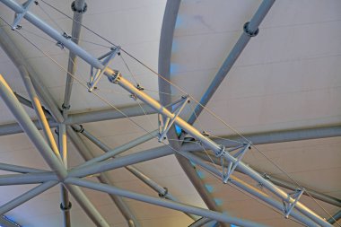 Çelik boru inşaatı manzarası