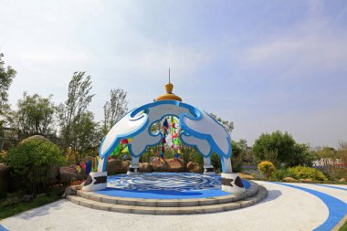 Moğolistan ambalajı, fotoğrafa yakın çekim.