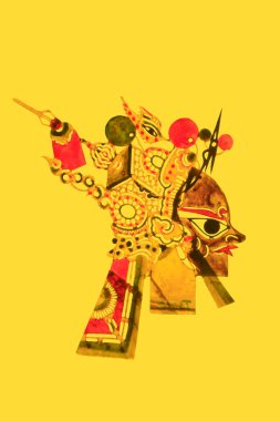 traditional Chinese paper-cut works, closeup of photo