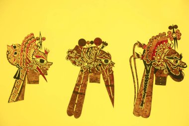 traditional Chinese paper-cut works, closeup of photo