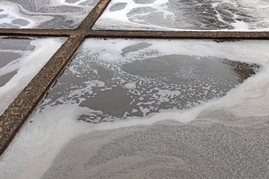 Lağım arıtma planının havalandırma tankı