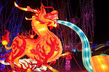 ejderha şekilli fener, fotoğrafa yakın çekim