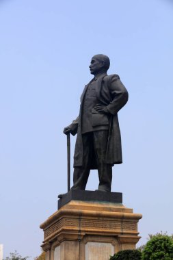 Guangzhou, Çin - 5 Nisan 2019: Zhongshan Memorial Hall 'da Sun Yat-sen Heykeli, Guangzhou, Guangdong Eyaleti, Çin