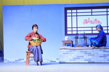 LUANNAN COUNTY - 18 AĞUSTOS: Kadim kostüm PingJu 