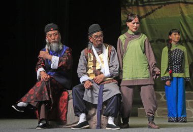 LUANNAN COUNTY - 18 AĞUSTOS: Kadim kostüm PingJu 