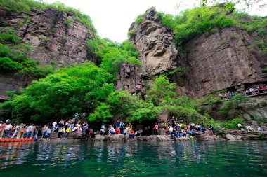 Jiaozuo şehri - 3 Mayıs 2015, Jiaozuo şehri, Henan bölgesi, Çin.